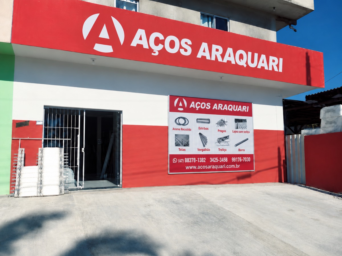 Fachada da Aços Araquari